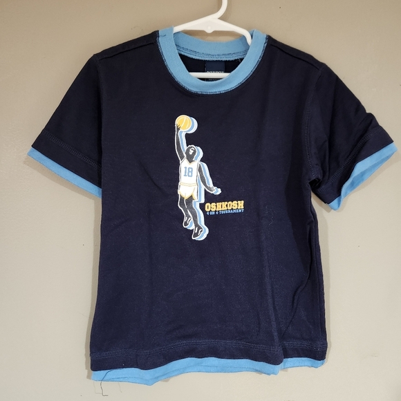 OshKosh B'gosh Other - Vintage Oshkosh Tshirt Basketball Blue Toddler 4
